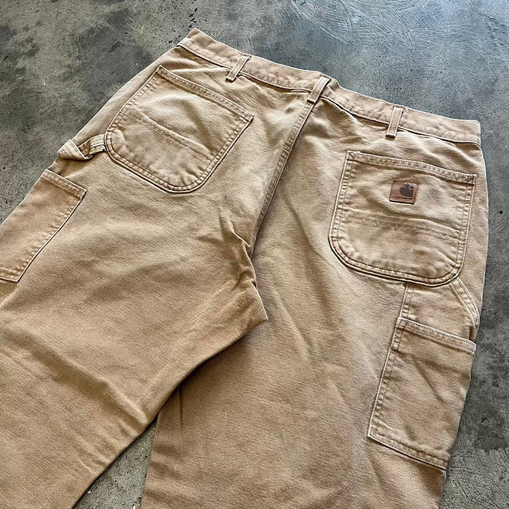 Vintage Carhartt Carpenter Pants Faded Tan