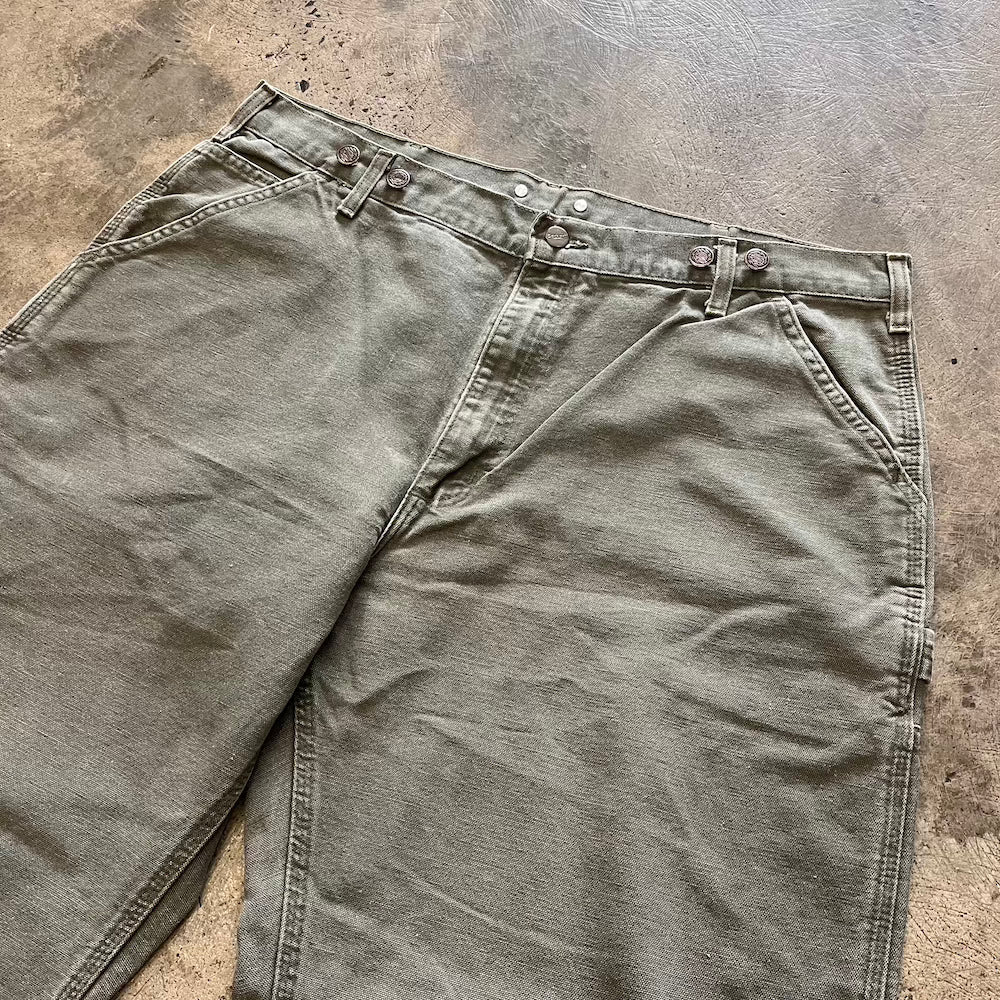 Vintage Carhartt Carpenter Pants Faded Dark Green