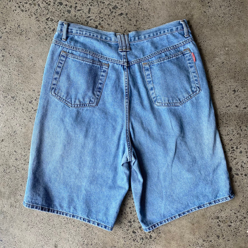 Invisible 35" Blue Denim Shorts Jorts