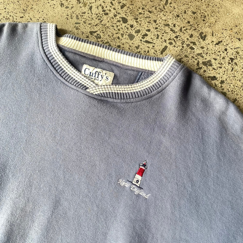 New England Lighthouse Vintage Sweater