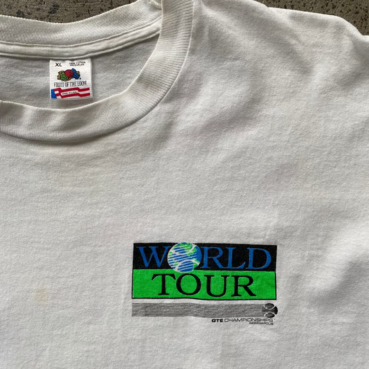 GTE World Tour Indianapolis 1991 Tennis Vintage T-shirt