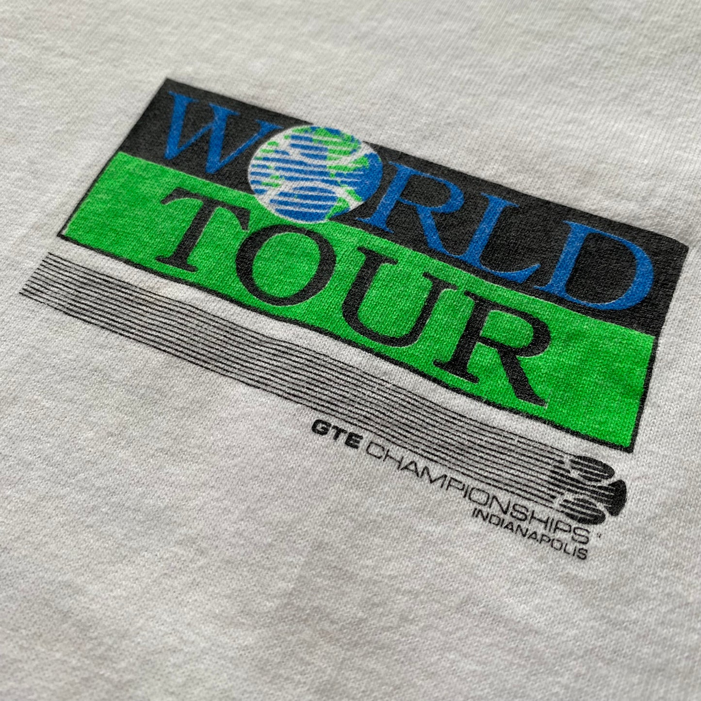 GTE World Tour Indianapolis 1991 Tennis Vintage T-shirt