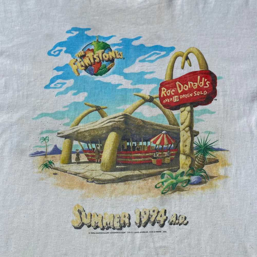 1994 The Flintstones x McDonalds "RocDonalds" Vintage T-shirt