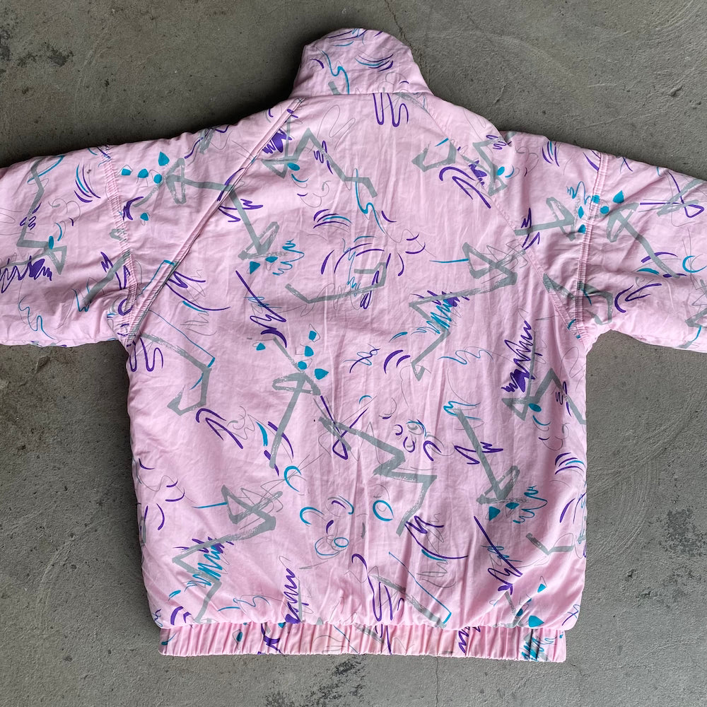 Baby Pink 80s Vintage Ski Jacket