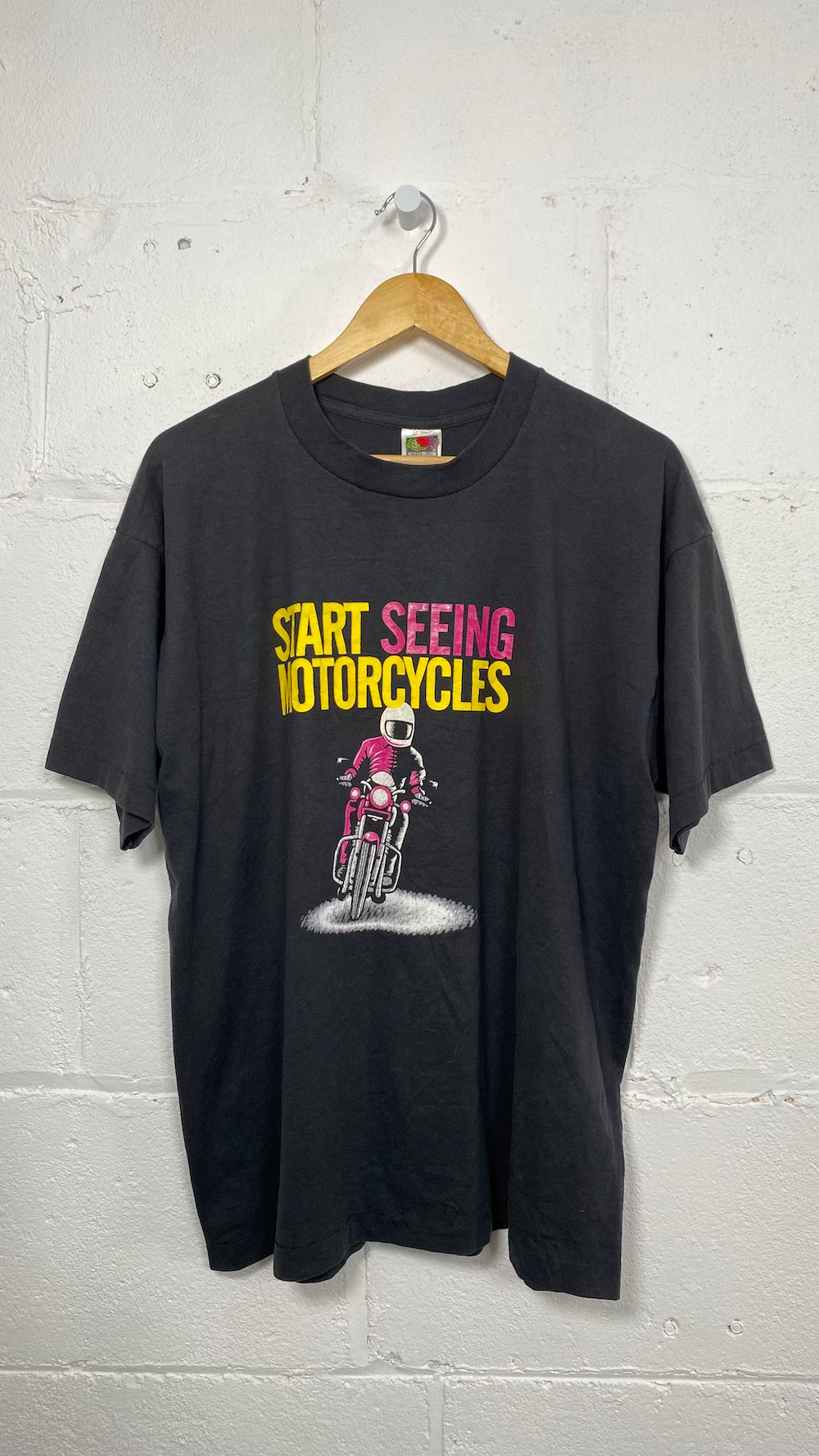 Motorcycle Safety Graphic Vintage T-Shirt