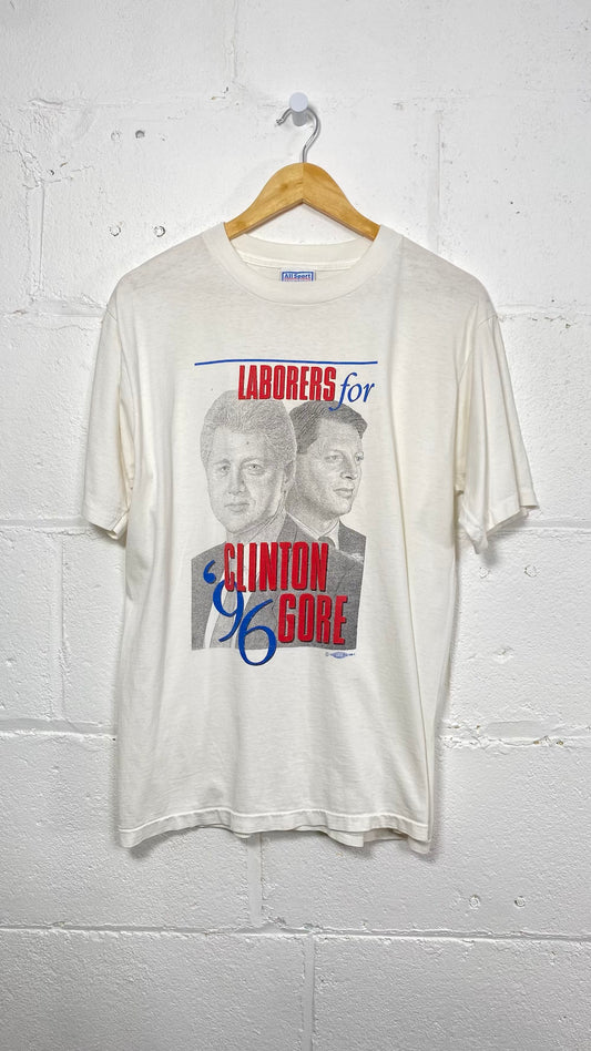 Laborers for Clinton & Gore 1996 Vintage T-Shirt