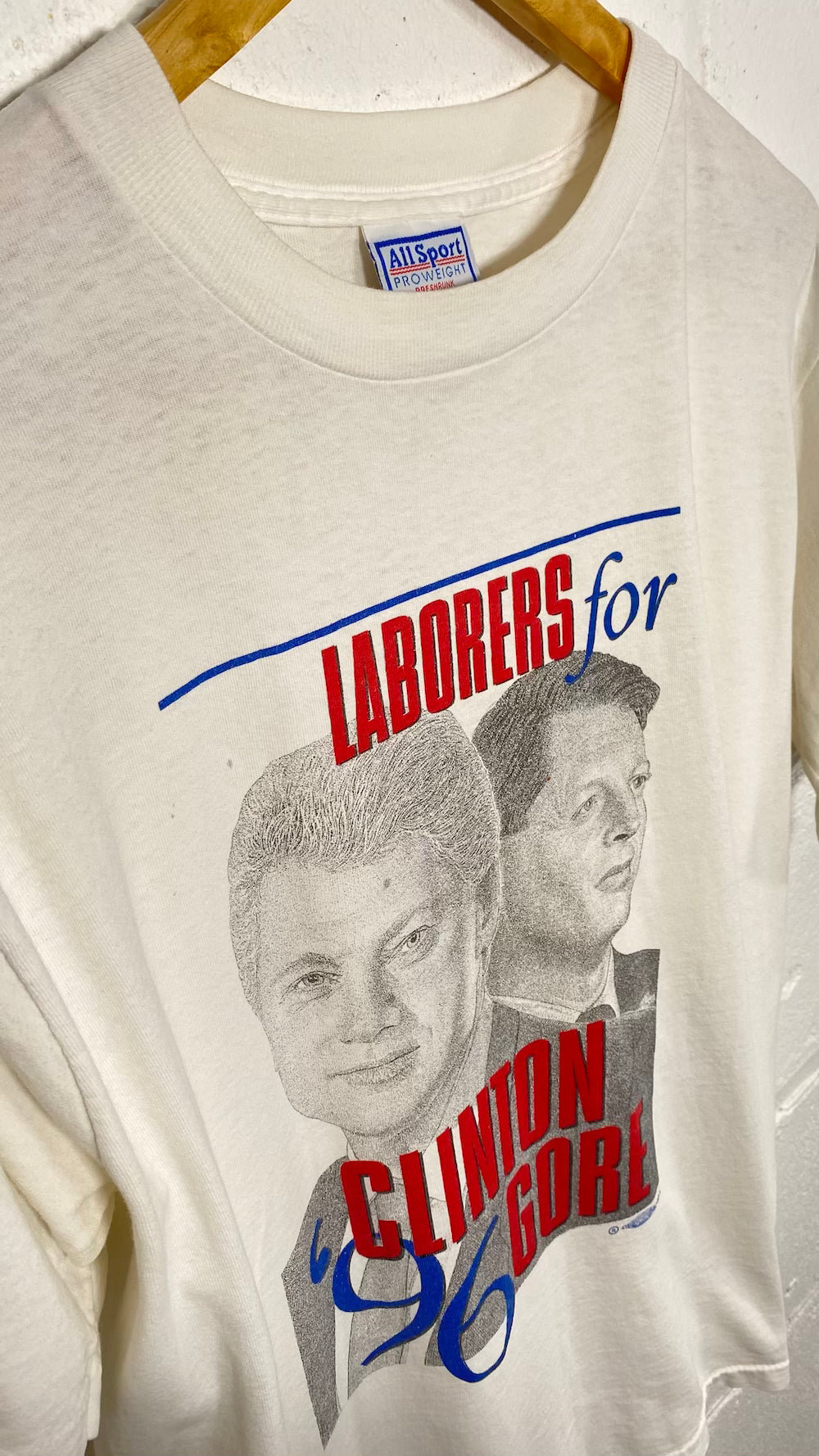 Laborers for Clinton & Gore 1996 Vintage T-Shirt