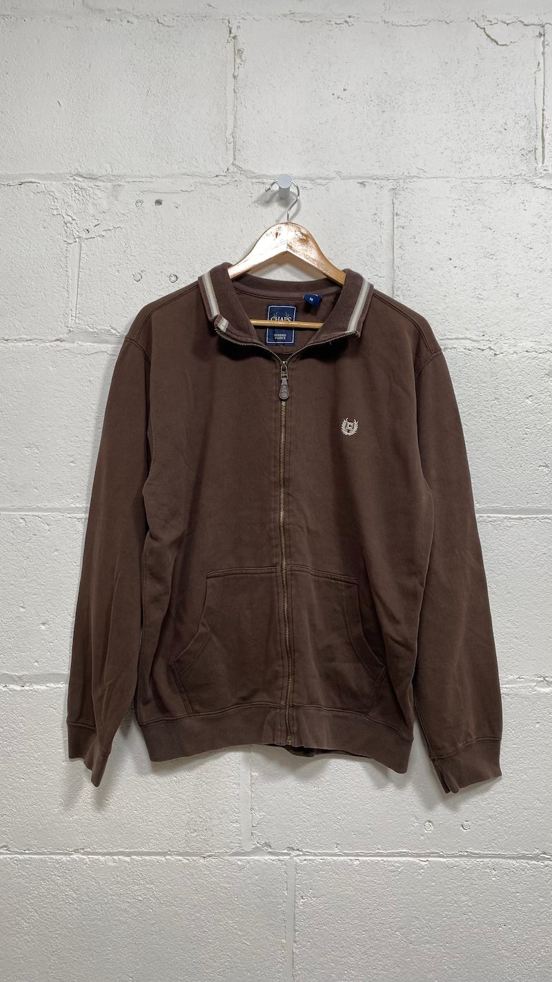 Brown Chaps Zip-up Vintage Jacket