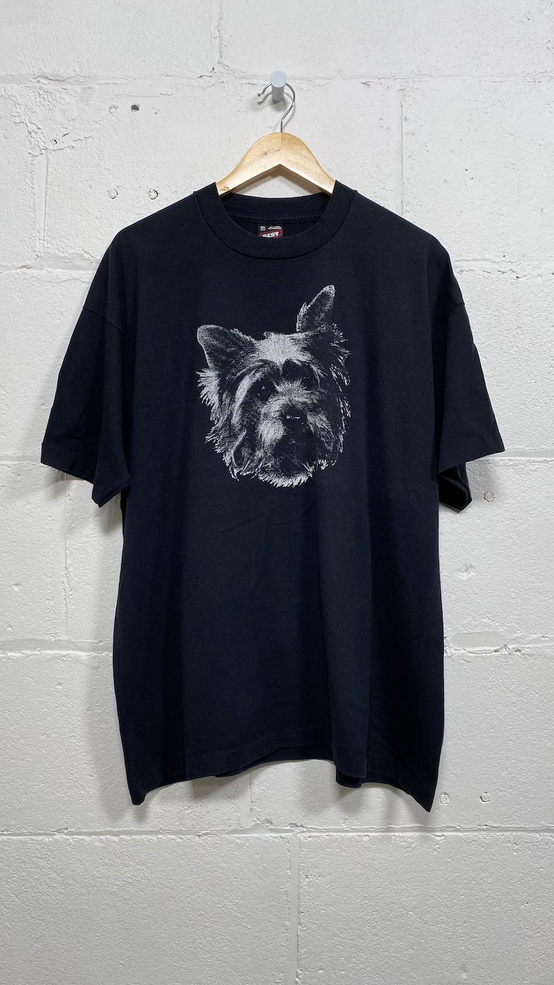 Yorkshire Terrier Portrait 1990's Vintage T-Shirt