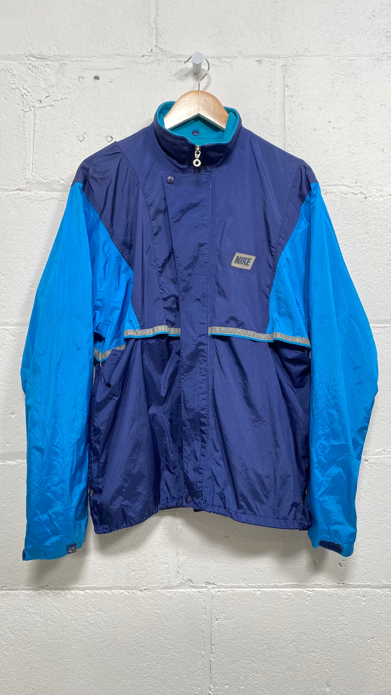 Double Blue Vintage Nike breathable Spray Jacket