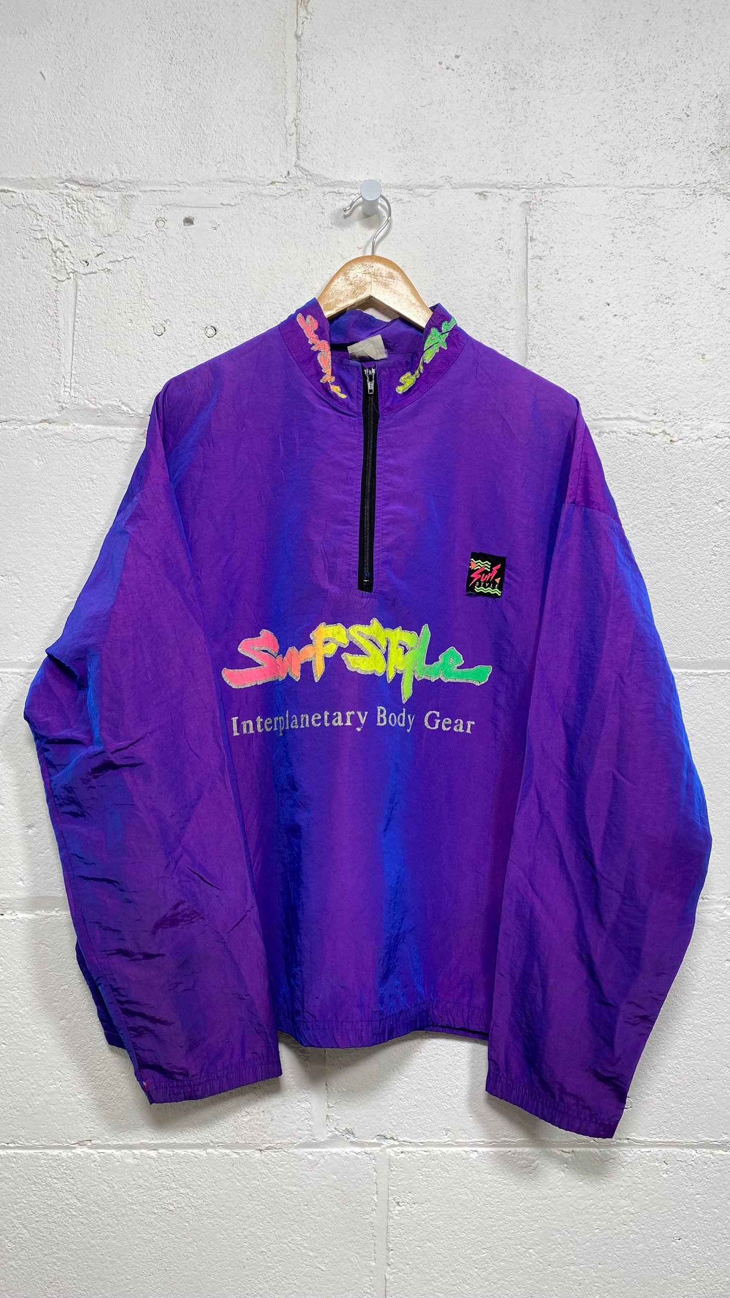 Surf style iridescent windbreaker online