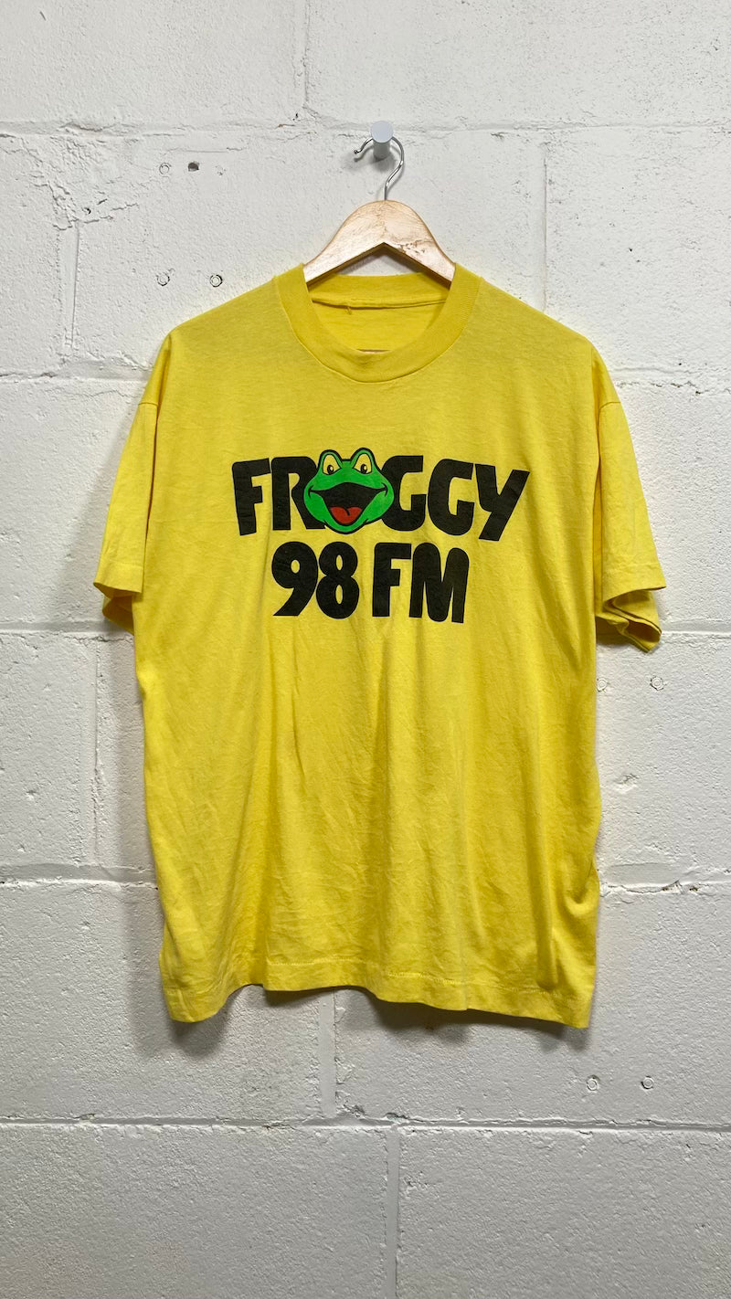 Froggy 98 FM Radio 1990's Vintage T-Shirt