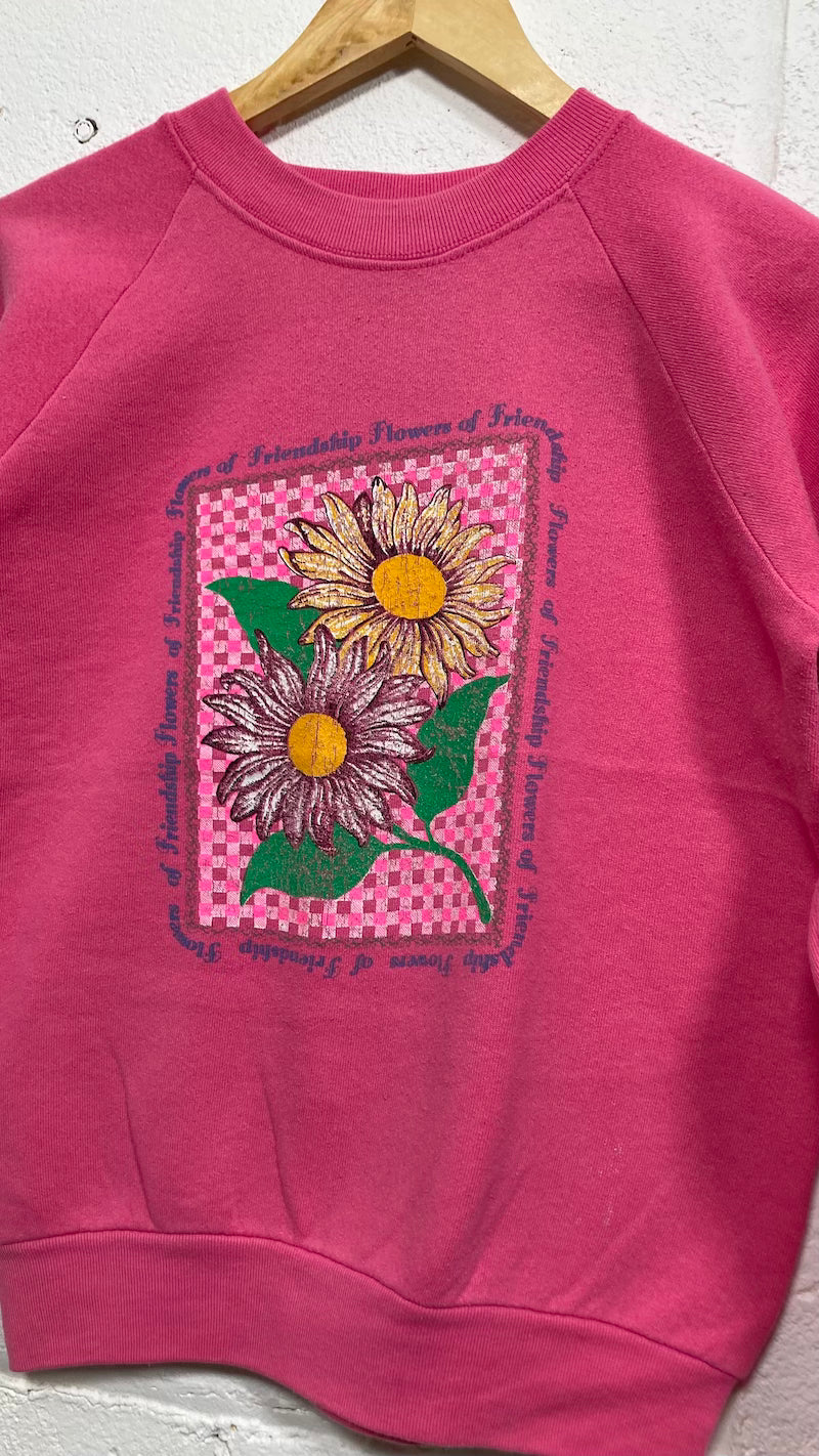 Sunflower 'Flowers of Friendship' 1990's Vintage Sweater