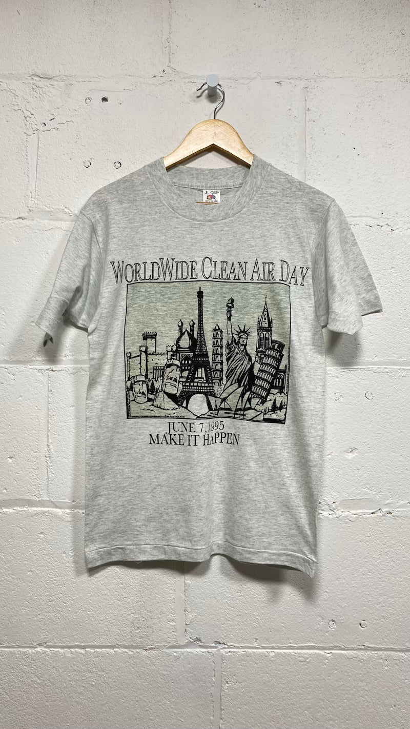 WorldWide Clean Air Day 'Make it Happen' 1995 Vintage T-Shirt