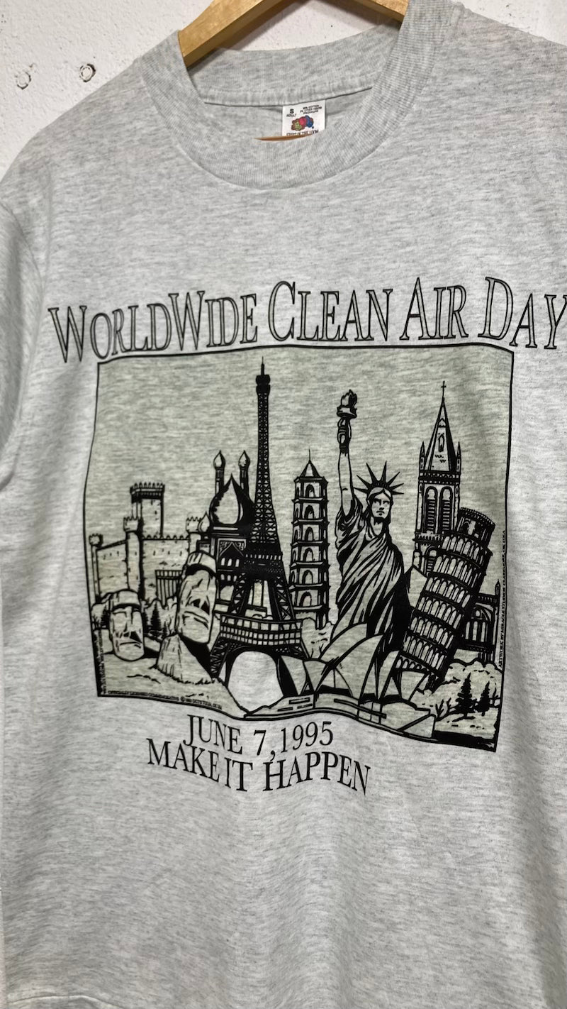 WorldWide Clean Air Day 'Make it Happen' 1995 Vintage T-Shirt