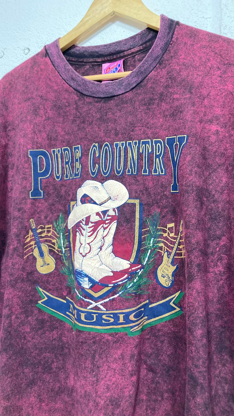 Pure Country Music Cowboy Boots 1990's Vintage T-Shirt