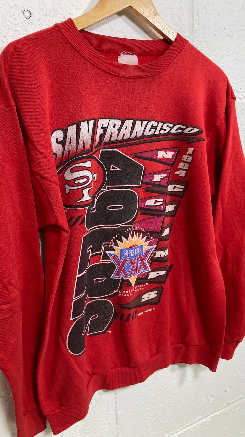 San Francisco 49ers 1995 Superbowl Champs Vintage Sweater
