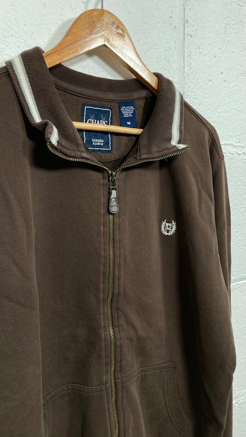 Brown Chaps Zip-up Vintage Jacket