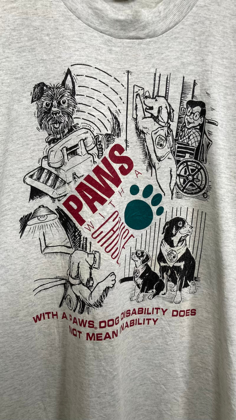 Paws With a Cause 1990s Vintage T-Shirt