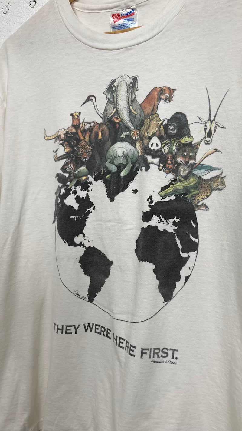 They Were Here First 92 Human-i-Tees Vintage T-Shirt