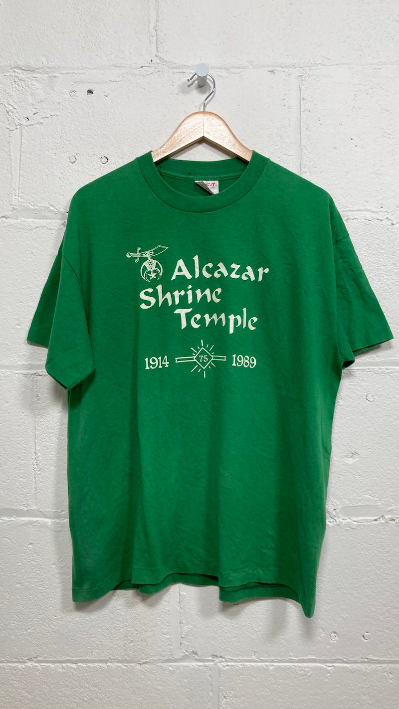 Alcazar Shrine Temple Vintage 80's T-Shirt 1914-1989