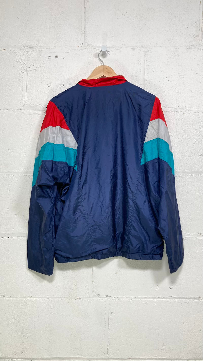 Red white and 2024 blue windbreaker adidas