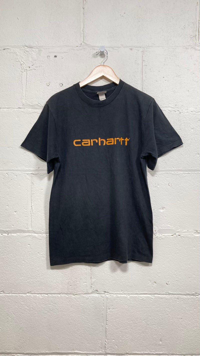 Vintage Black Carhartt Spellout T-shirt
