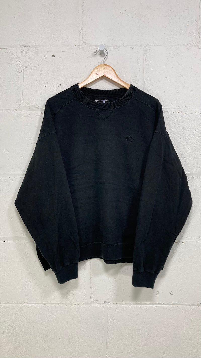 Black Starter Heavyweight Vintage Sweater