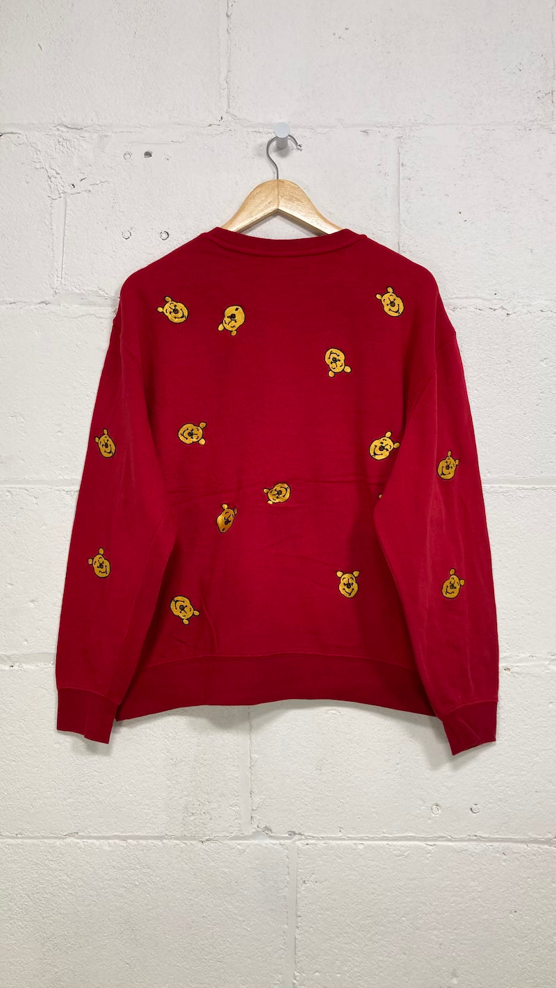 Winnie The Pooh Faces Vintage Sweater