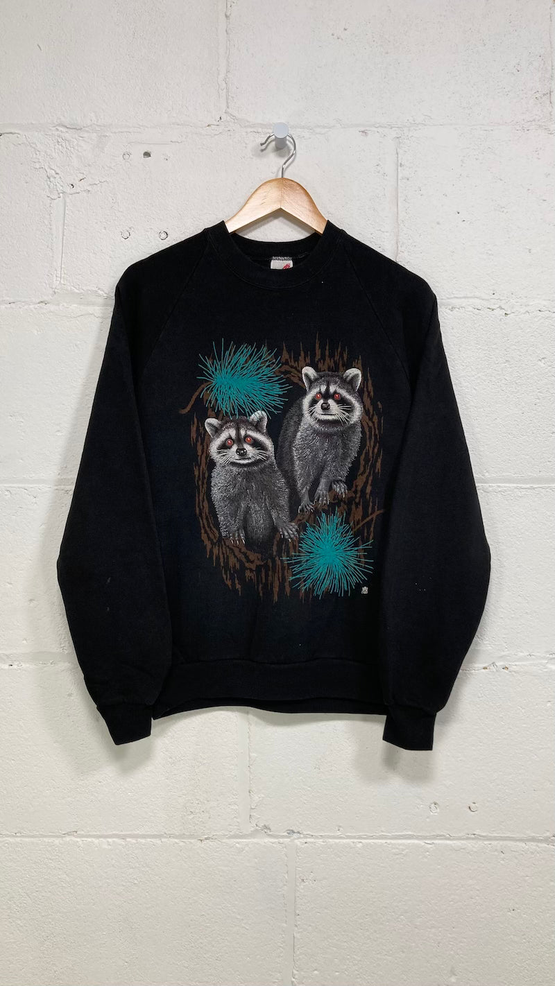 Raccoon 1987 Vintage Sweater