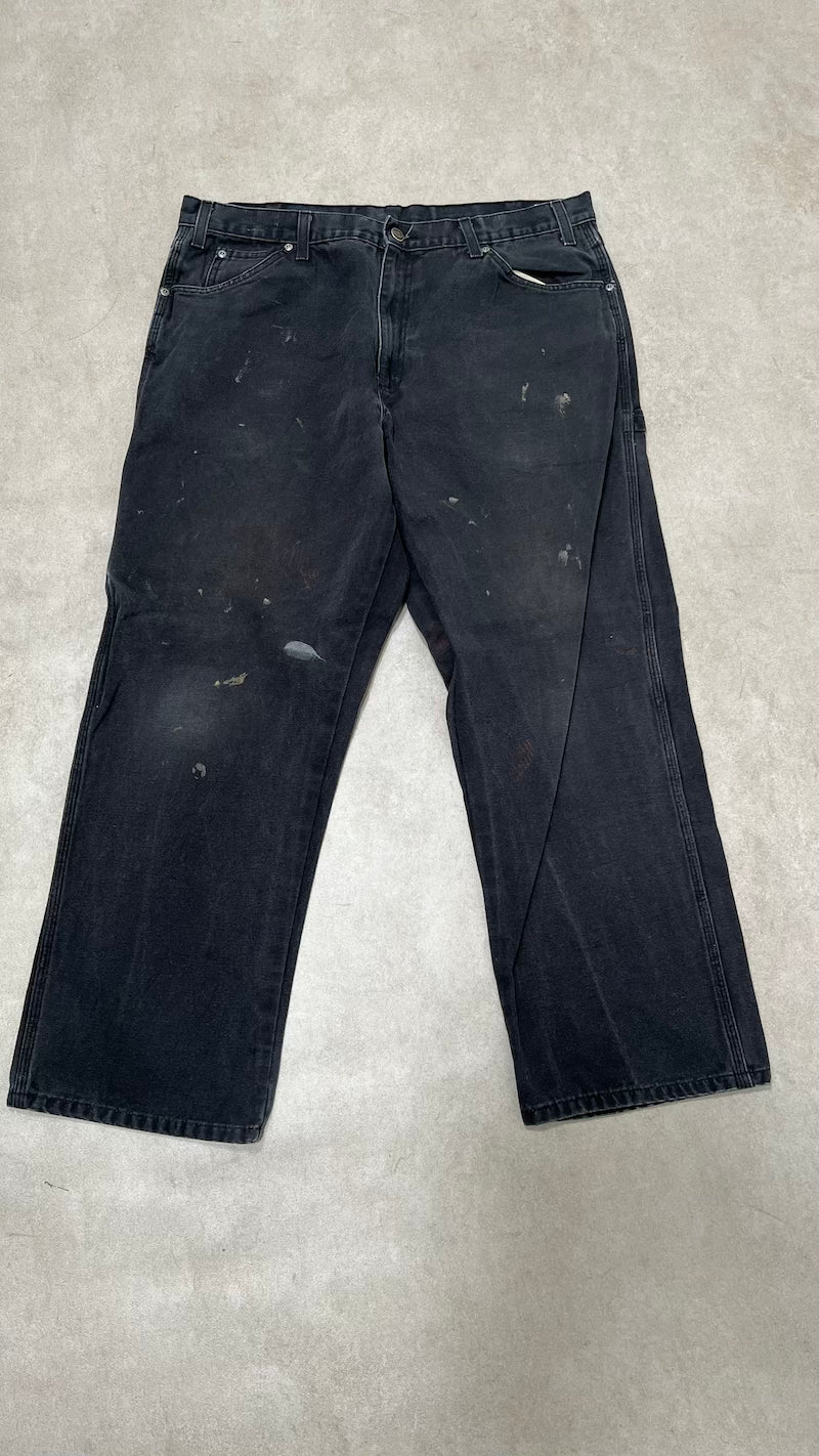 Dickies Carpenter Black Vintage Workwear Pants Size 38
