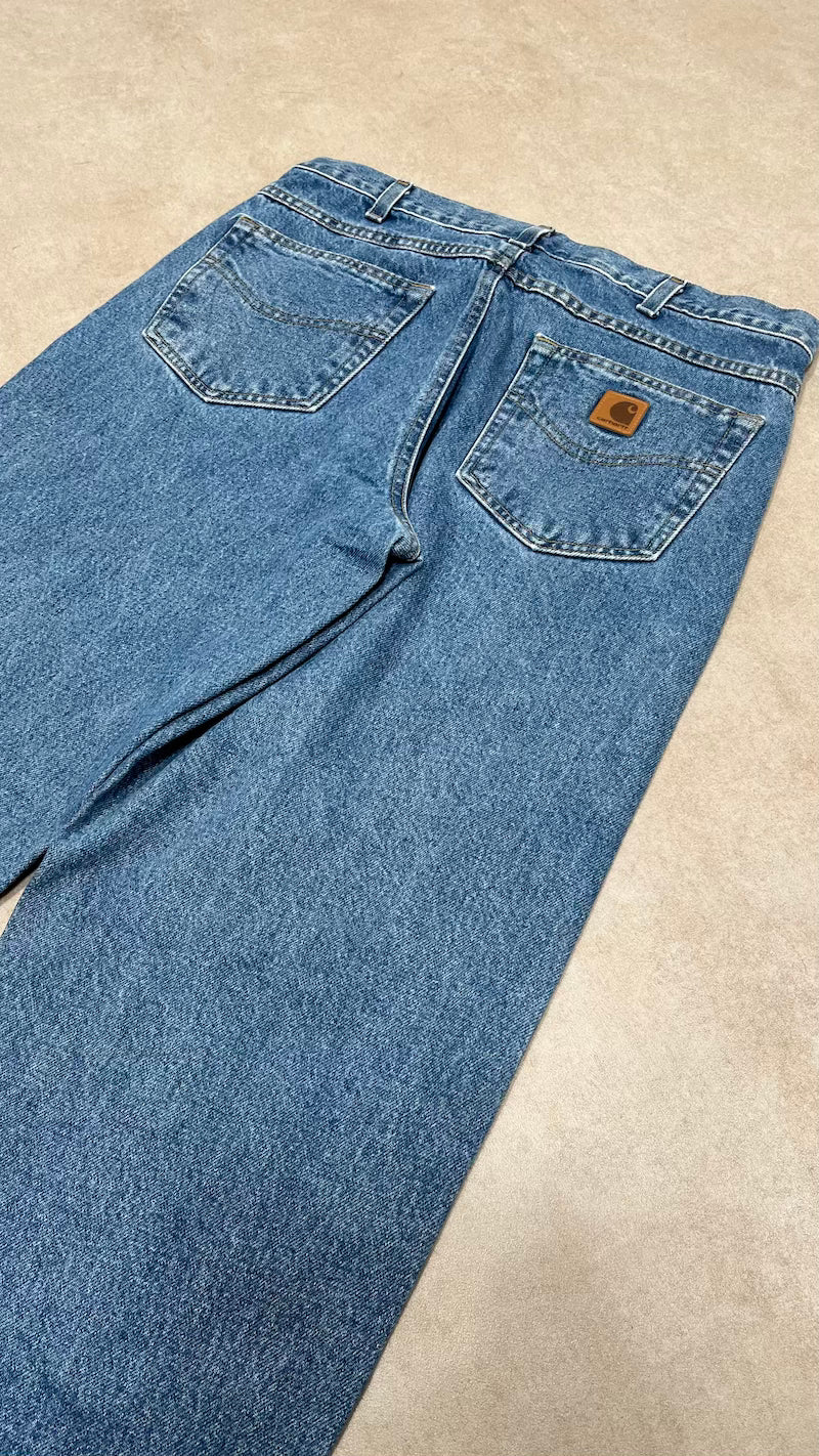 Carhartt Vintage Mid Blue Denim Jeans Size 34