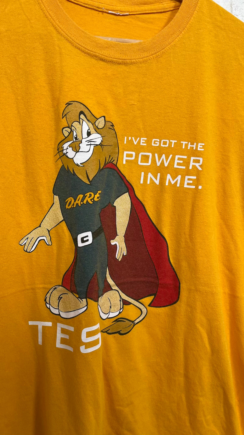D.A.R.E Cartoon Lion TES Vintage T-shirt
