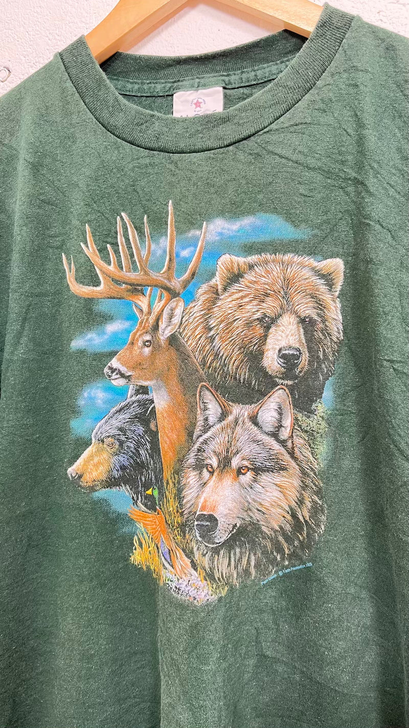 Dark Green 2003 Animal T-shirt