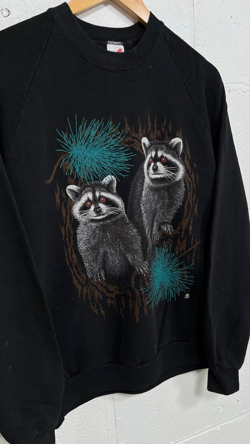 Raccoon 1987 Vintage Sweater